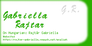 gabriella rajtar business card
