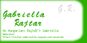 gabriella rajtar business card